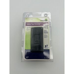 Leviton TBL03 Universal Tabletop Slide Control Lamp Dimmer, Black New Open Box